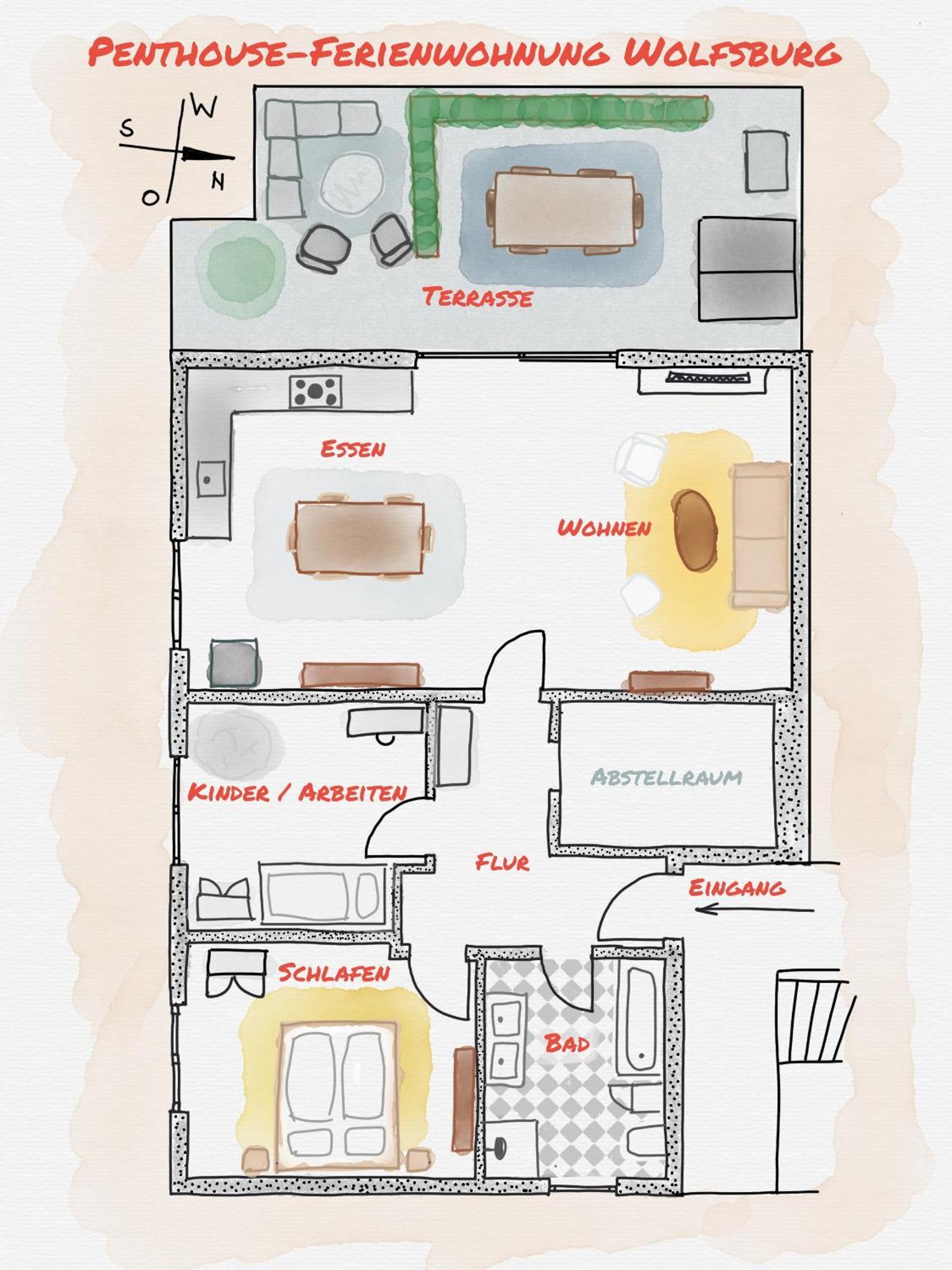 Penthouse-Ferienwohnung Wolfsburg Ngoại thất bức ảnh